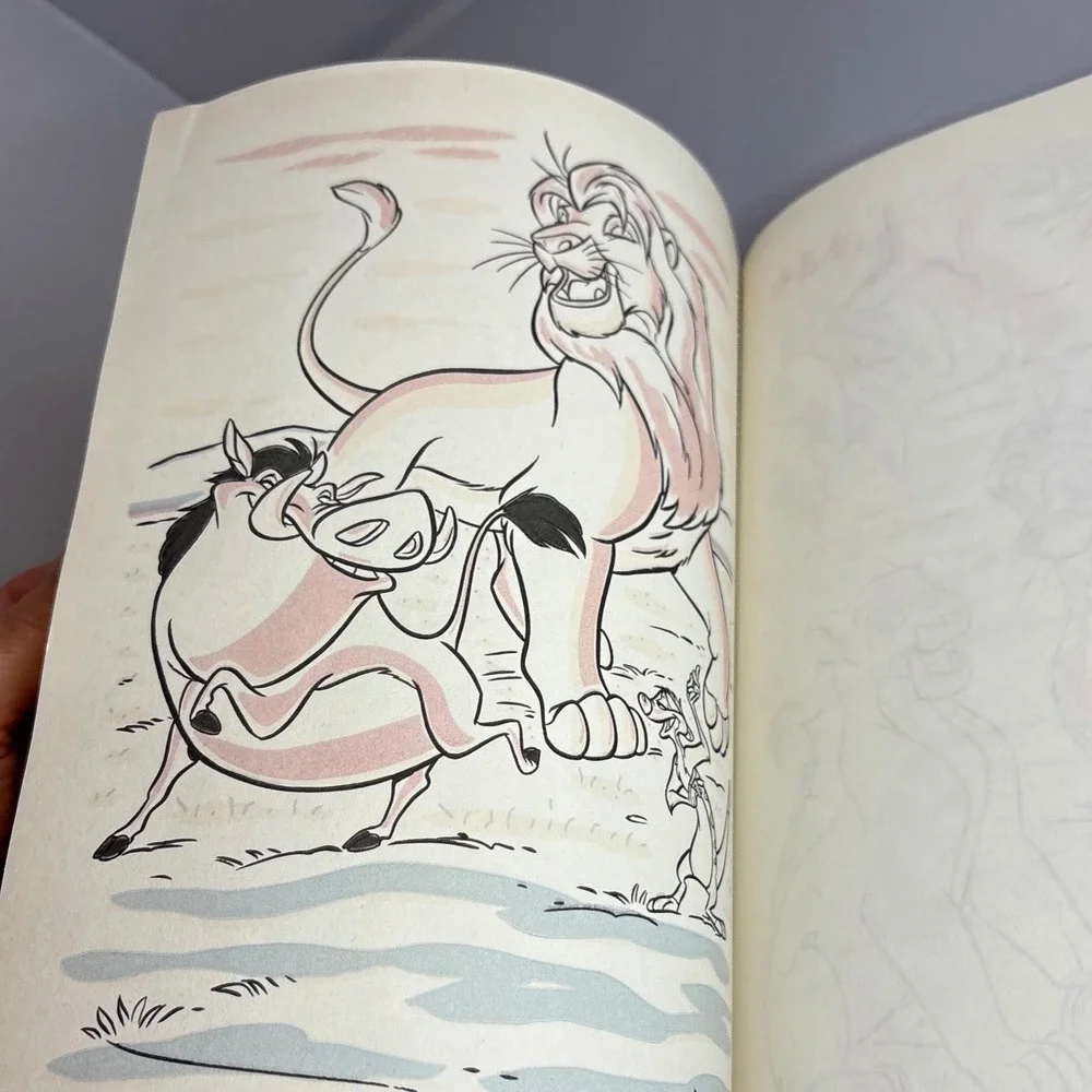 Disney The Lion King Golden Giant Paint‎ With Water Activity Book 1994 New